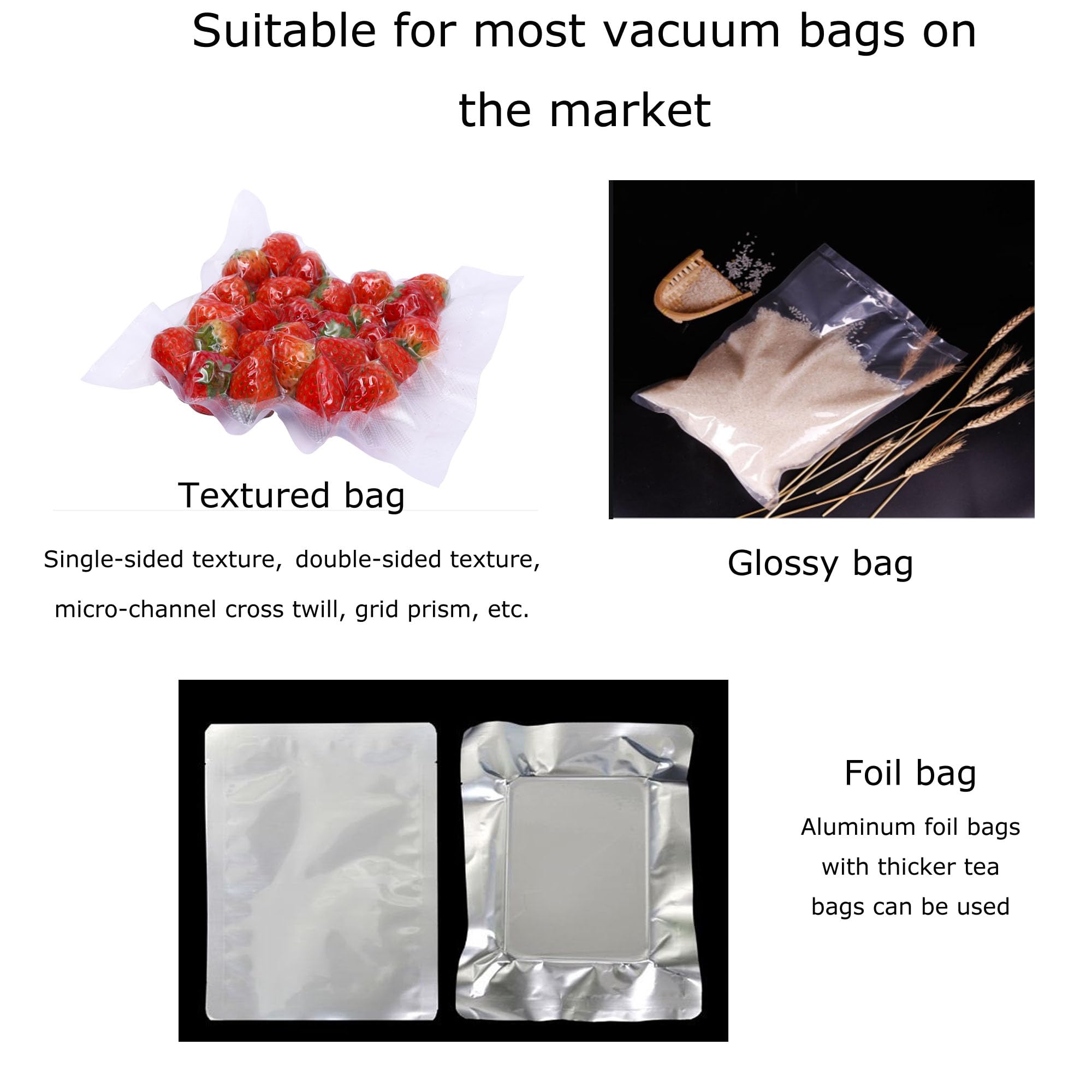 HQHAOTWU Commercial Single Chamber Vacuum Packaging Machine Vacuum Sealer Portable Stainless Steel Chamber Vacuum Sealing Package Tool for Food Saving Sealing Length 15.7inch DZ400