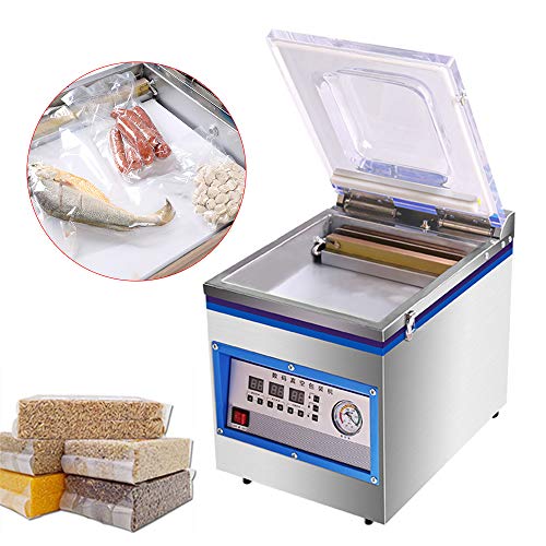 Chamber Vacuum Sealer, 1.8L 360W Kitchen Food Chamber Vacuum Sealer Stainless Steel Bag Sealer Food Chamber Tabletop Vacuum Sealer Machine, for Vacuum Sealing of Various Heat Sealing Vacuum Bags