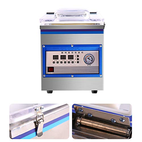 Chamber Vacuum Sealer, 1.8L 360W Kitchen Food Chamber Vacuum Sealer Stainless Steel Bag Sealer Food Chamber Tabletop Vacuum Sealer Machine, for Vacuum Sealing of Various Heat Sealing Vacuum Bags