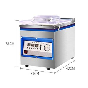 Chamber Vacuum Sealer, 1.8L 360W Kitchen Food Chamber Vacuum Sealer Stainless Steel Bag Sealer Food Chamber Tabletop Vacuum Sealer Machine, for Vacuum Sealing of Various Heat Sealing Vacuum Bags