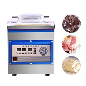 Chamber Vacuum Sealer, 1.8L 360W Kitchen Food Chamber Vacuum Sealer Stainless Steel Bag Sealer Food Chamber Tabletop Vacuum Sealer Machine, for Vacuum Sealing of Various Heat Sealing Vacuum Bags