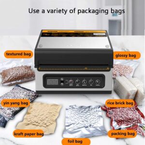 inBEKEA Chamber Vacuum Sealer Machine, 240W Commercial Vacuum Sealing Machine, 25.4 cm Sealing Bar Food Packaging Machine Preservation System for Dry Moist Liquid Juicy Food