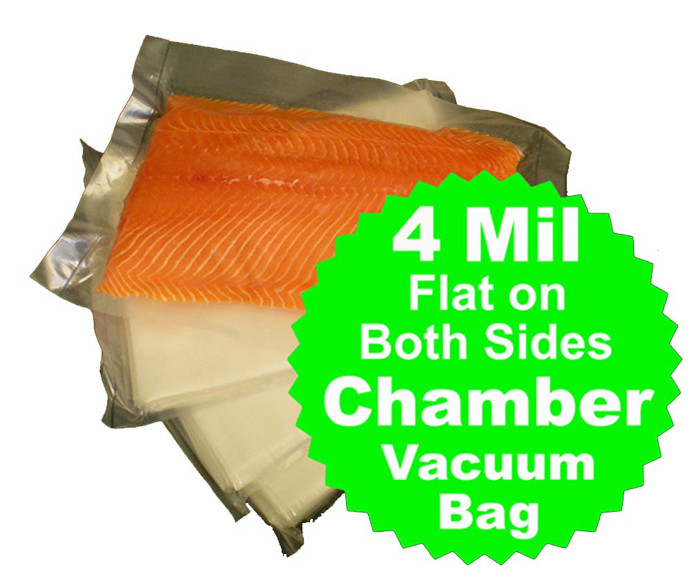 Chamber Bags Pouches 500 Pcs 4 Mil 8" x 12" BPA FREE Food Grade Sous Vide Cooking Commercial Chamber Vacuum Sealer Bag Impulse Clear Storage Flat Pouch