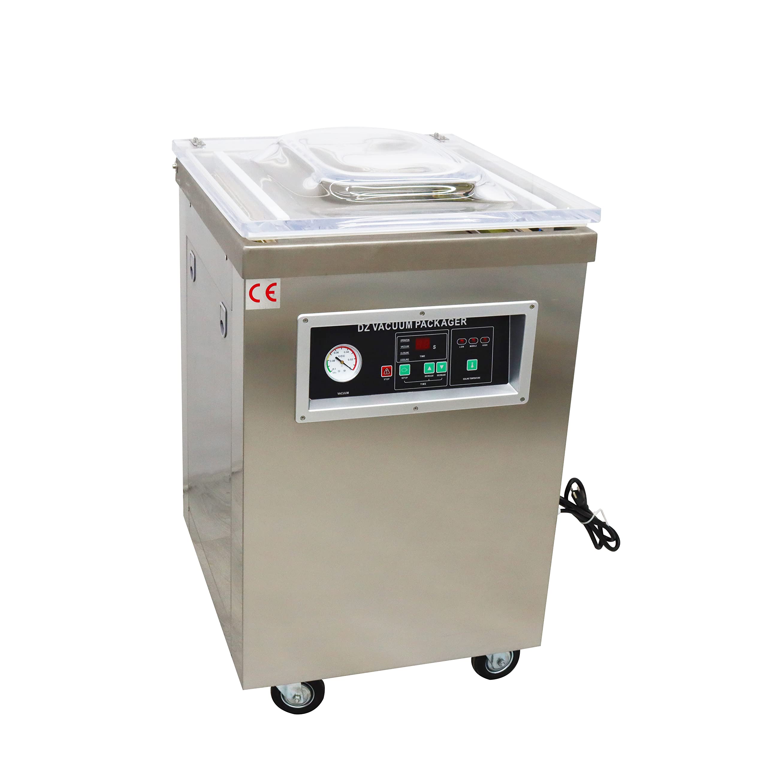 INTBUYING Single Chamber Vacuum Packaging Machine DZ500 Vacuum Seal Machine Stainless Steel Vacuum Sealing Machine Packaging Sealer 20inch Sealing Length 110V