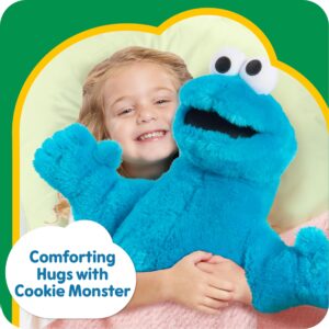 SESAME STREET Big Hugs 18-inch Large Plush Cookie Monster Stuffed Animal, Blue, Pretend Play, Kids Toys for Ages 18 Month by Just Play