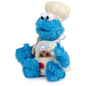 GUND Sesame Street Official Cookie Monster Teach Me Plush, Premium Plush Toy for Ages 1 & Up, Blue, 15”