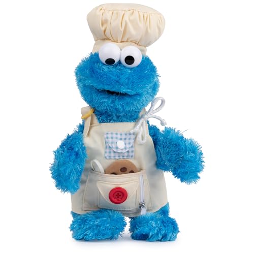 GUND Sesame Street Official Cookie Monster Teach Me Plush, Premium Plush Toy for Ages 1 & Up, Blue, 15”