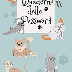 Quaderno delle Password: per smemorati. Password Book alfabetizzato piccolo, conserva i tuoi dati d'accesso in questo libro per password tascabile, 15x23 cm (Italian Edition)