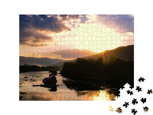 Drina River House in Serbia... Jigsaw Puzzle Jigsaw Puzzle with 500 pieces