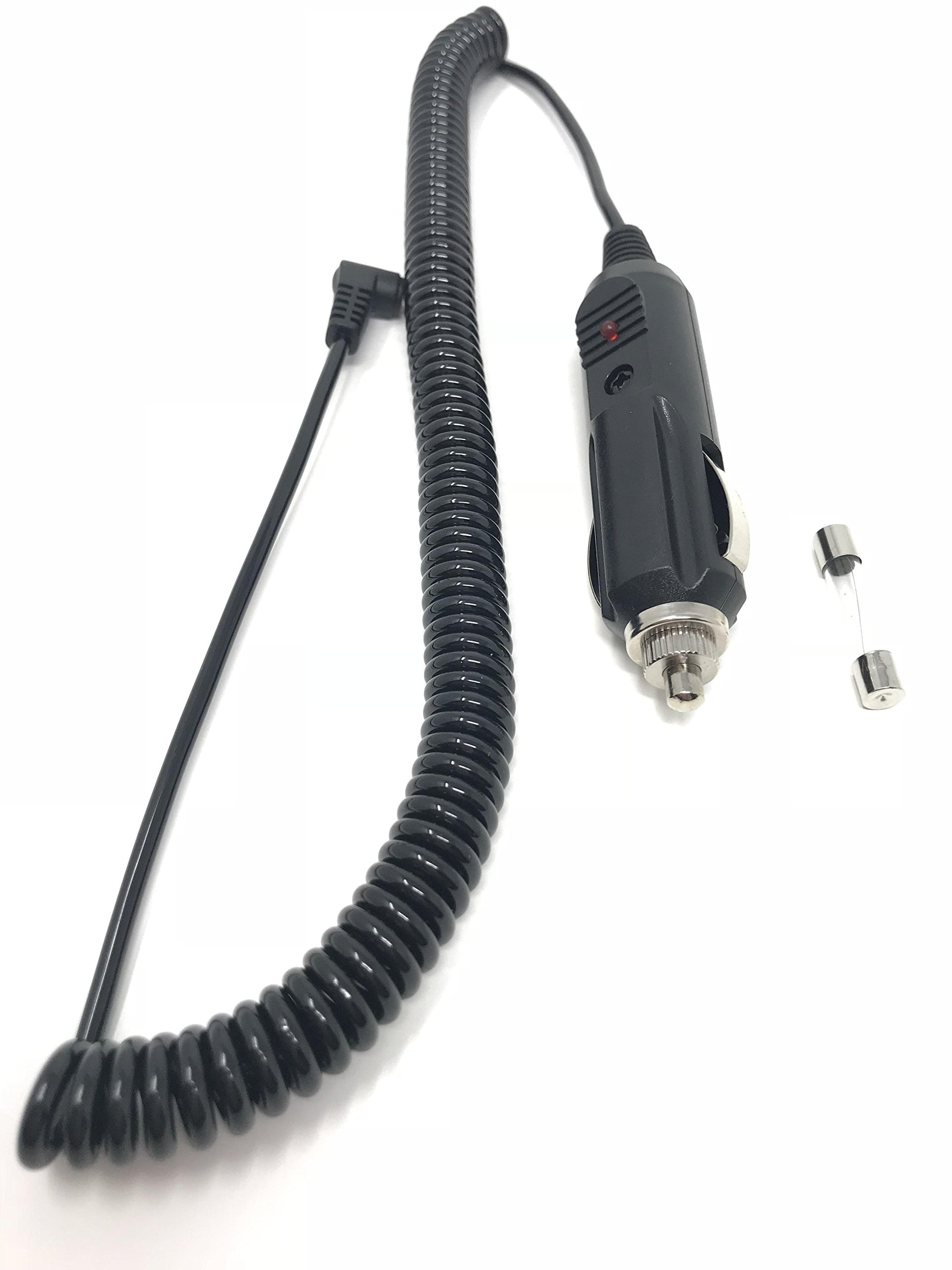 DCPOWER CAR Coiled Power Cord Compatible Replacement for Cobra XRS-9930, XRS-9940, XRS-9950 Radar Detector