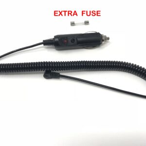 DCPOWER CAR Coiled Power Cord Compatible Replacement for Cobra XRS-9930, XRS-9940, XRS-9950 Radar Detector