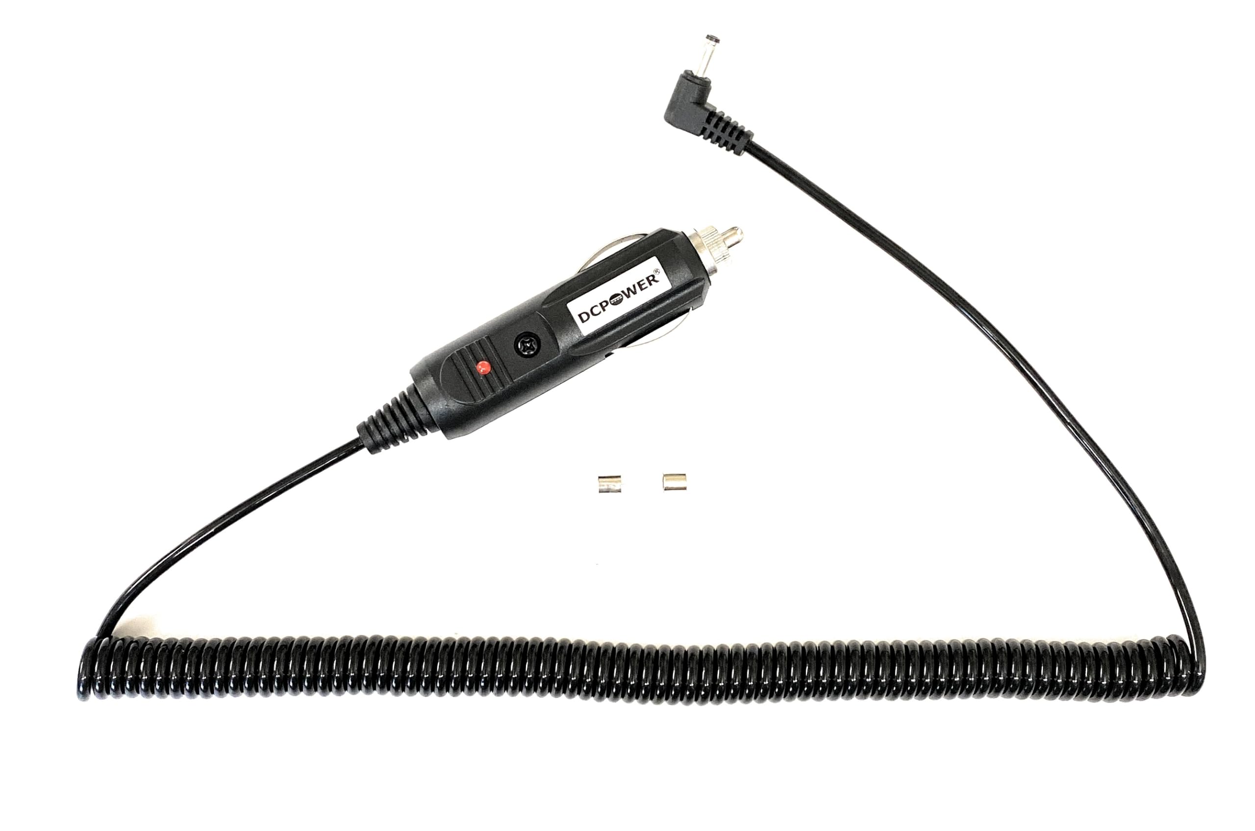 DCPOWER CAR Coiled Power Cord Compatible Replacement for Cobra XRS-979, XRS-969, XRS-R7, XRS-R8 Radar Detector