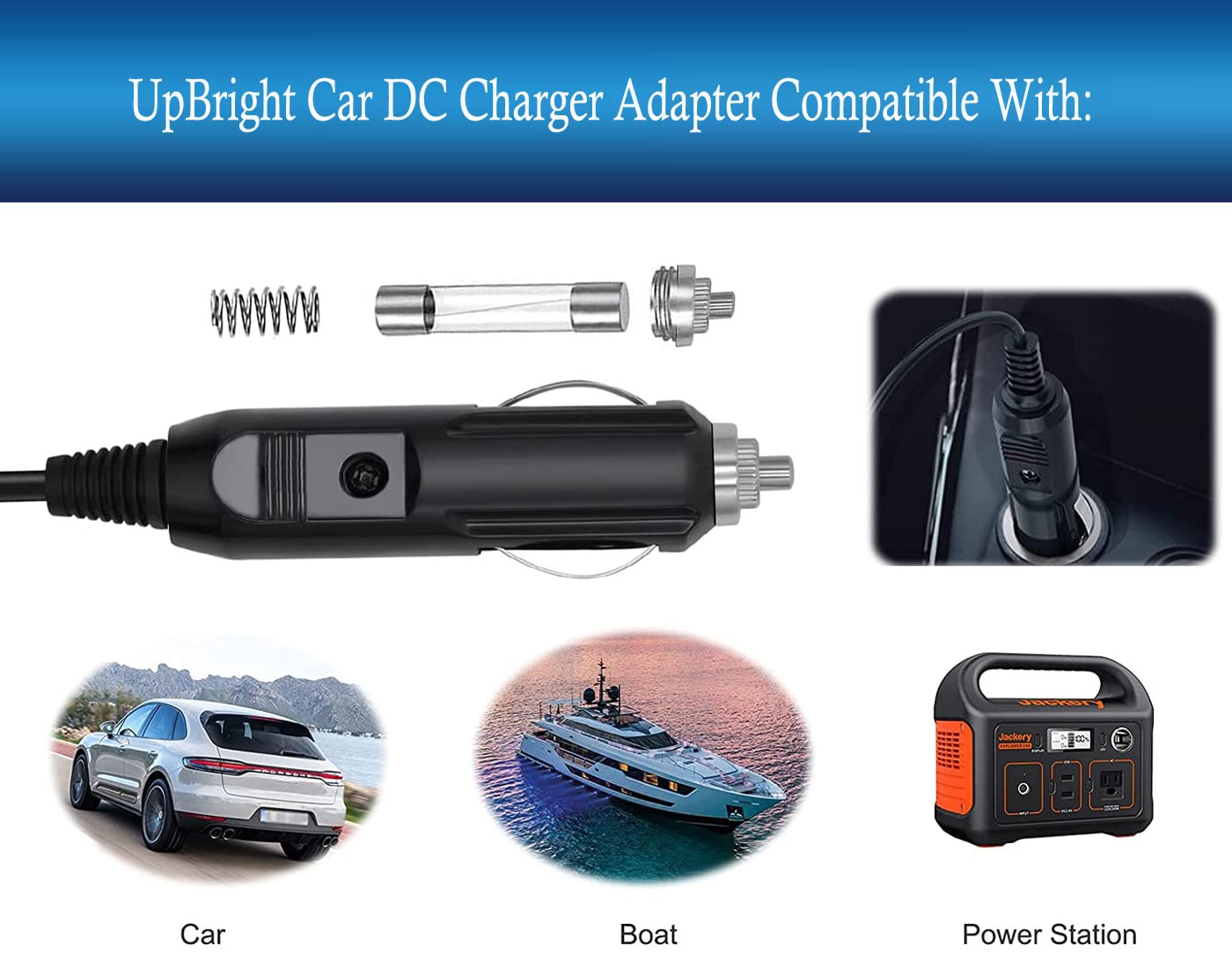 UpBright Car 12V DC Power Cord Adapter Compatible with Cobra Radar Detector XRS-9700 XRS 9740 XRS 9730 XRS 9695 XRS-9400 XRS 9670 3160 420-030-N-001 ESD-737 SPX-7700 15 12VDC Auto Supply Charger Cable