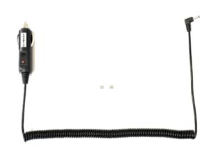 dcpower car coiled power cord compatible replacement for cobra xrs-950, xrs-930, xrs-970, xrs-989, xrs-999 radar detector