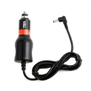 dc car adapter power supply charger cord for cobra xrs-9570 radar laser detector auto cable, 6 feet, with led indicator