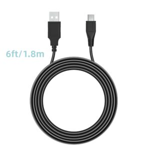 SLLEA (6FT) USB PC Power Charger Cable Cord Lead for Cobra Two-Way Radio CXT195 CXT1095 FLT