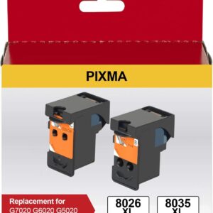 BH-20 CH-20 Printhead Replacement Remanufactured for Canon PIXMA G7020 G6020 G5020 G1220 G1230 G2260 G2270 G3260 G3262 G3270 G4270 MegaTank Printer Head refillable Ink Cartridges 8026 8035 set