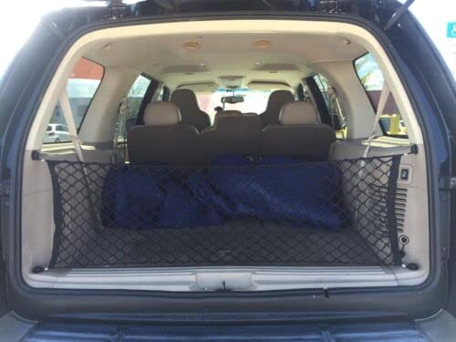 EACCESSORIES EA Trunk Organizer Cargo Net for FORD ESCAPE MERCURY MARINER MAZDA TRIBUTE 2001-2012 – Envelope Style Cargo Net for SUV - Premium Mesh Car Trunk Organizer – Compatible with ESCAPE MARINER