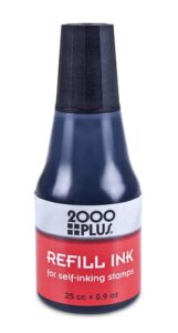 2000 plus self-inking refill ink - black