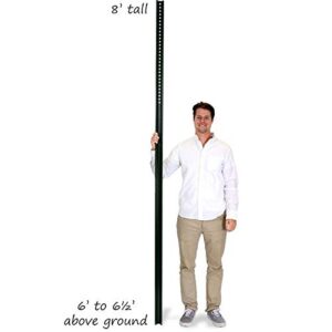 SmartSign U-Channel Sign Post, Medium Weight Sign Post, 8 Feet Tall Baked Enamel Steel Post, Pack of 1