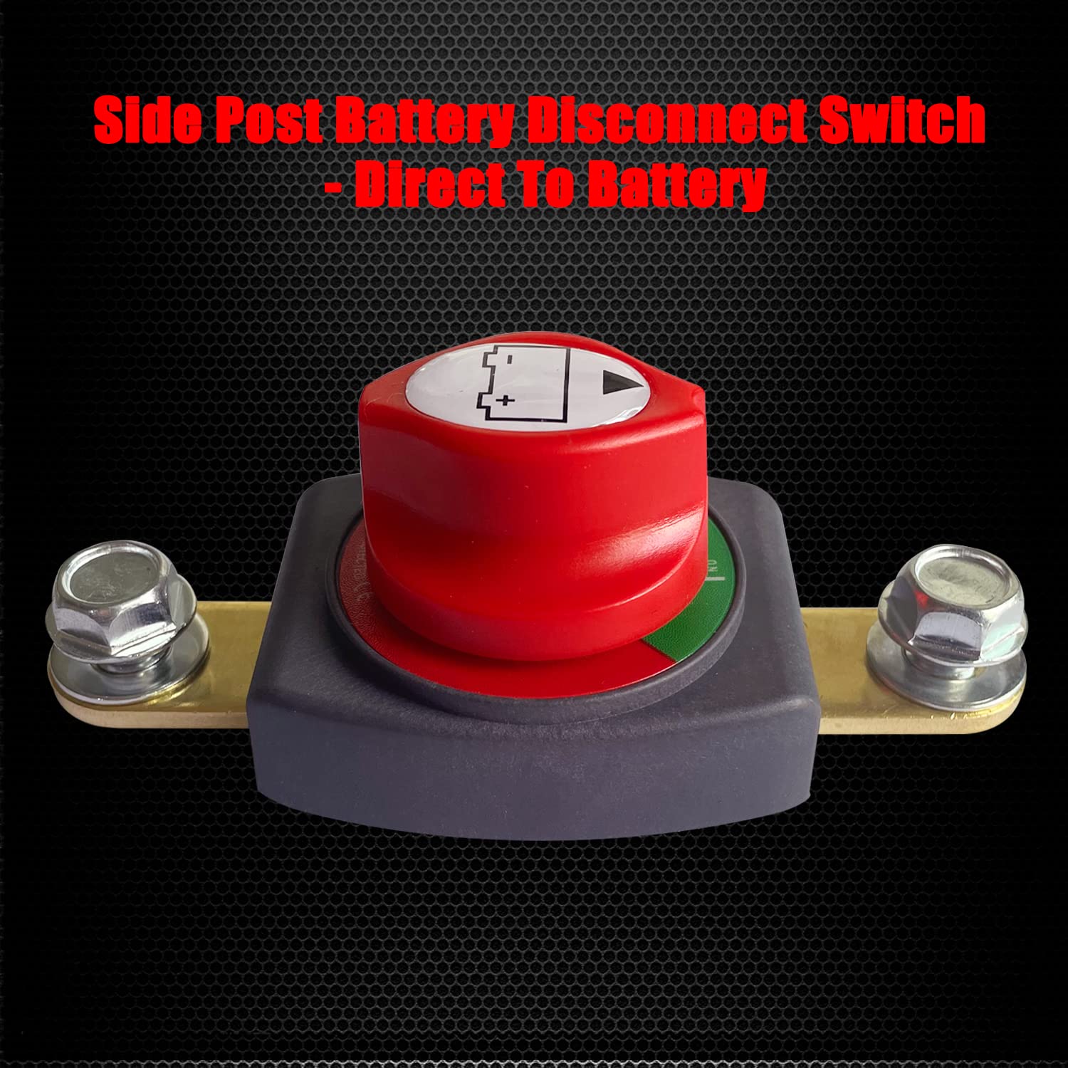 Ampper Side Post Battery Disconnect Switch, 12-48 V Battery Power Cut Master Switch Disconnect Isolator for Car, Vehicle, RV and Boat (On/Off)