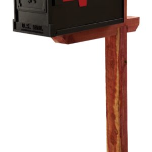 Architectural Mailboxes DPKX00AM Deluxe Drive-in Post, Aromatic Cedar