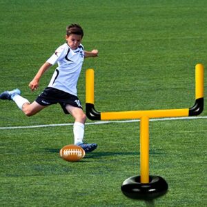 Inflatable Jumbo Football Set Inflatable Football Goal with Ball Football Target Football Goal Post Football Accessories Outdoor Sport Football Toys for Practice and Fun (63 Inch)