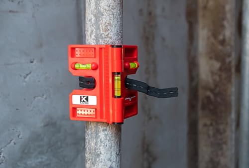 Kapro - 340 Postrite Post Level - Adjustable Folding Post Level - For Use on Posts and Pipes - Includes Strap and 3 Vials - Magnetic