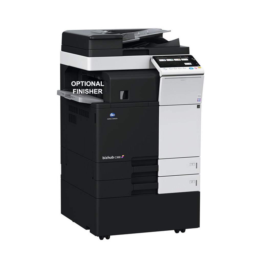 Konica Minolta Bizhub C368 A3 Color Laser Multi-Function Copier - 36ppm, Copy, Print, Scan, 2 Trays, Cabinet