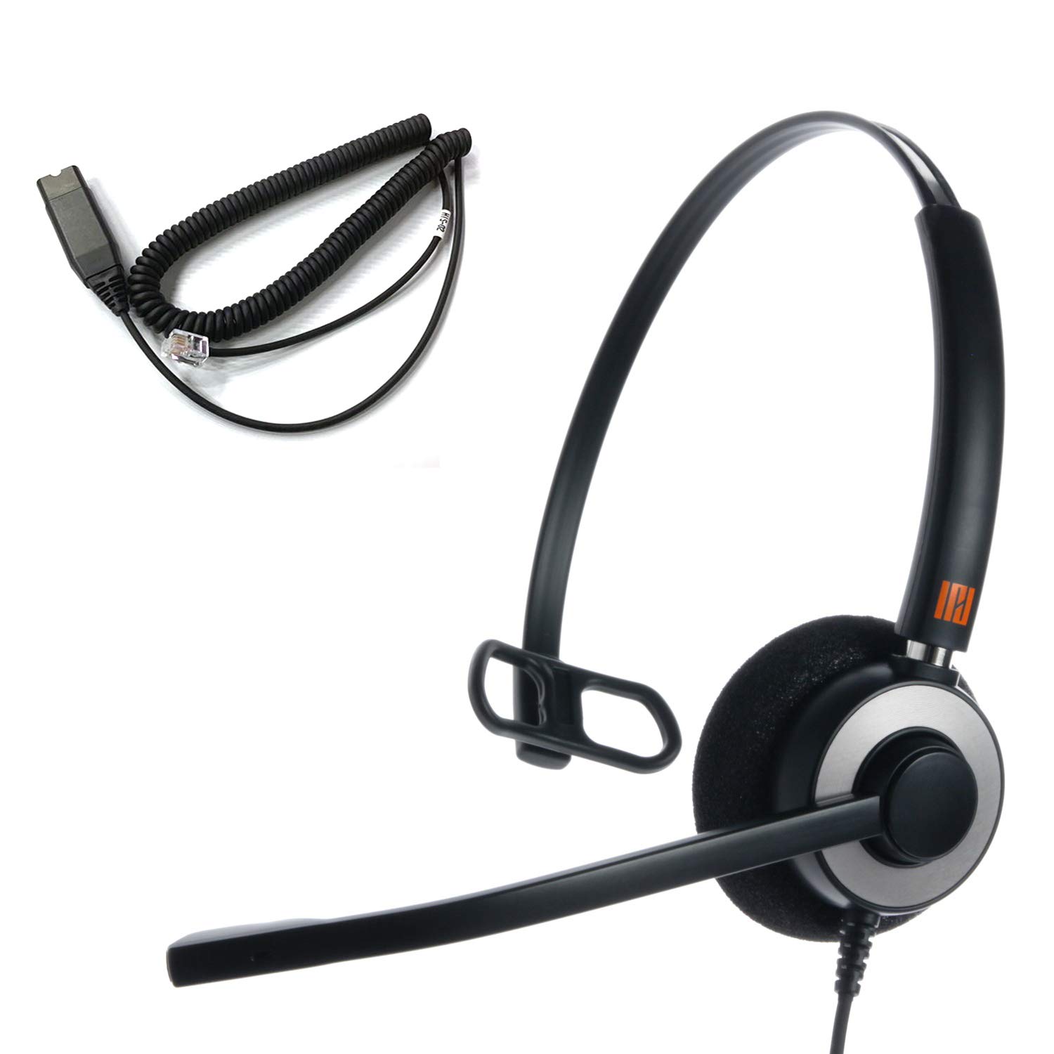 IPD IPH-160 Phone Headset with Noise Cancelling Microphone for Office and Call Center-Compatible with Avaya 1608 1616 9601 9608 9611 9611G 9620 9621 9630 9631 9640 9641 9650 9670 J139 J159 J169 J179