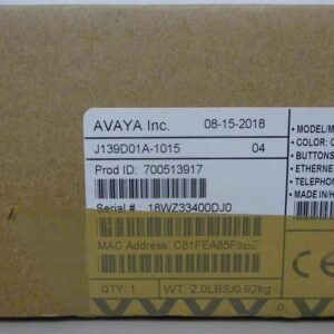 Avaya J139 700513916 12 Key Self-Labeling Color Gigabit VoIP Telephone