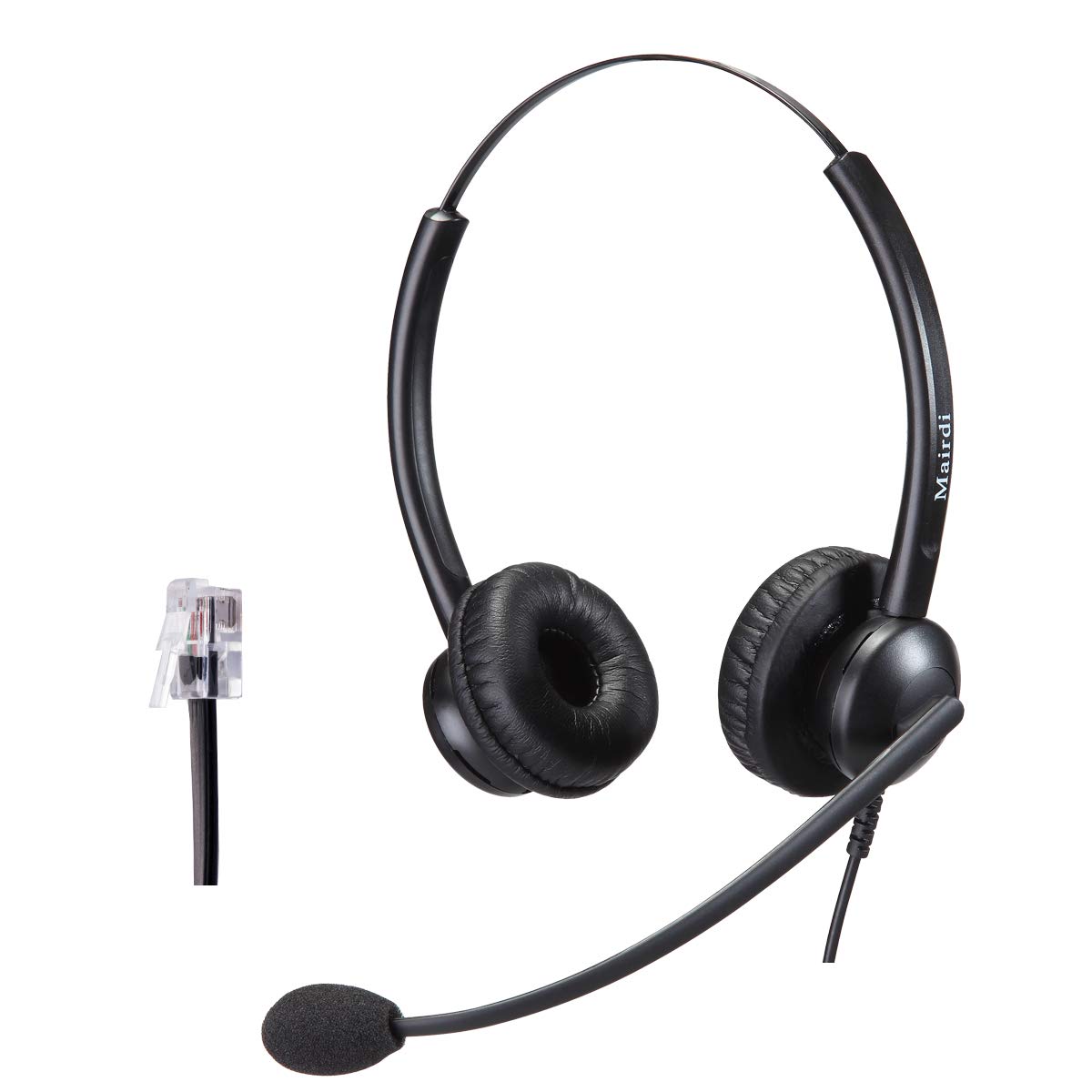 MAIRDI Telephone Headset with Noise Cancelling Microphone & HIS Cable for Avaya IP 1608 1616 9601 9608 9611 9611G 9620 9621 9630 9631 9640 9641 9650 9670 J139