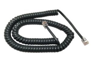 the voip lounge 12 foot handset receiver curly cord for avaya ix j100 series ip phone j129 j139 j169 j179 gray