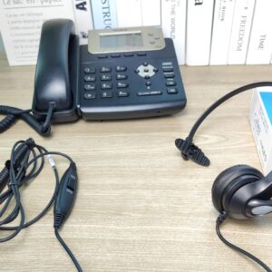 Callez RJ9 Phone Headset Office Telephone Headset with Microphone Noise Cancelling for Yealink T23G T33G T40G T46G T46S T48S T46U T48U T53W T57W Grandstream GXP2135 GXP2160 GXP2170 Avaya Panasonic