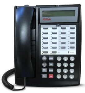 avaya partner 18d euro set – black, refurbished, six month warranty