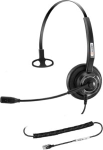 arama yealink phone headset with microphone noise cancelling, rj9 office telephone headsets compatible with yealink t20p t21p t26p t23g t46g t48g t42s t46s avaya 1608 9608 9611 grandstream (a200y1)