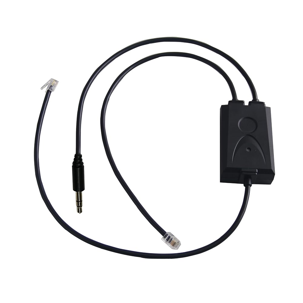 EHS Adapter Cable for Grandstream/Avaya/Fanvil IP Phones and Plantronic Dect Headsets