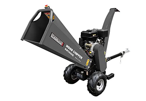 Gentron GWC8420E Wood Chippers, Shredders, & Mulchers, Black