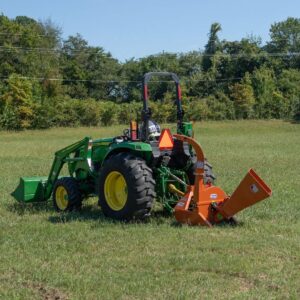 Titan Attachments 3 Point PTO Driven 4"x 10" Wood Chipper Shredder Mulcher, Adjustable Exit Chute, Up to 40HP, 25" Rotor, Easy to Mount, Accepts Entire Trees