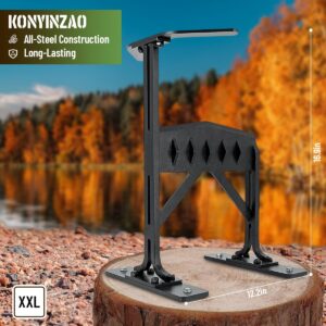 KONYINZAO Firewood Kindling Splitter, XXL Manual Log Splitter Wedge, Open Top Ring Design, Sharpen Alloy Steel Opening, Heavy Duty Wood Cracker for Camping, Outdoors & Cabin Lifestyle