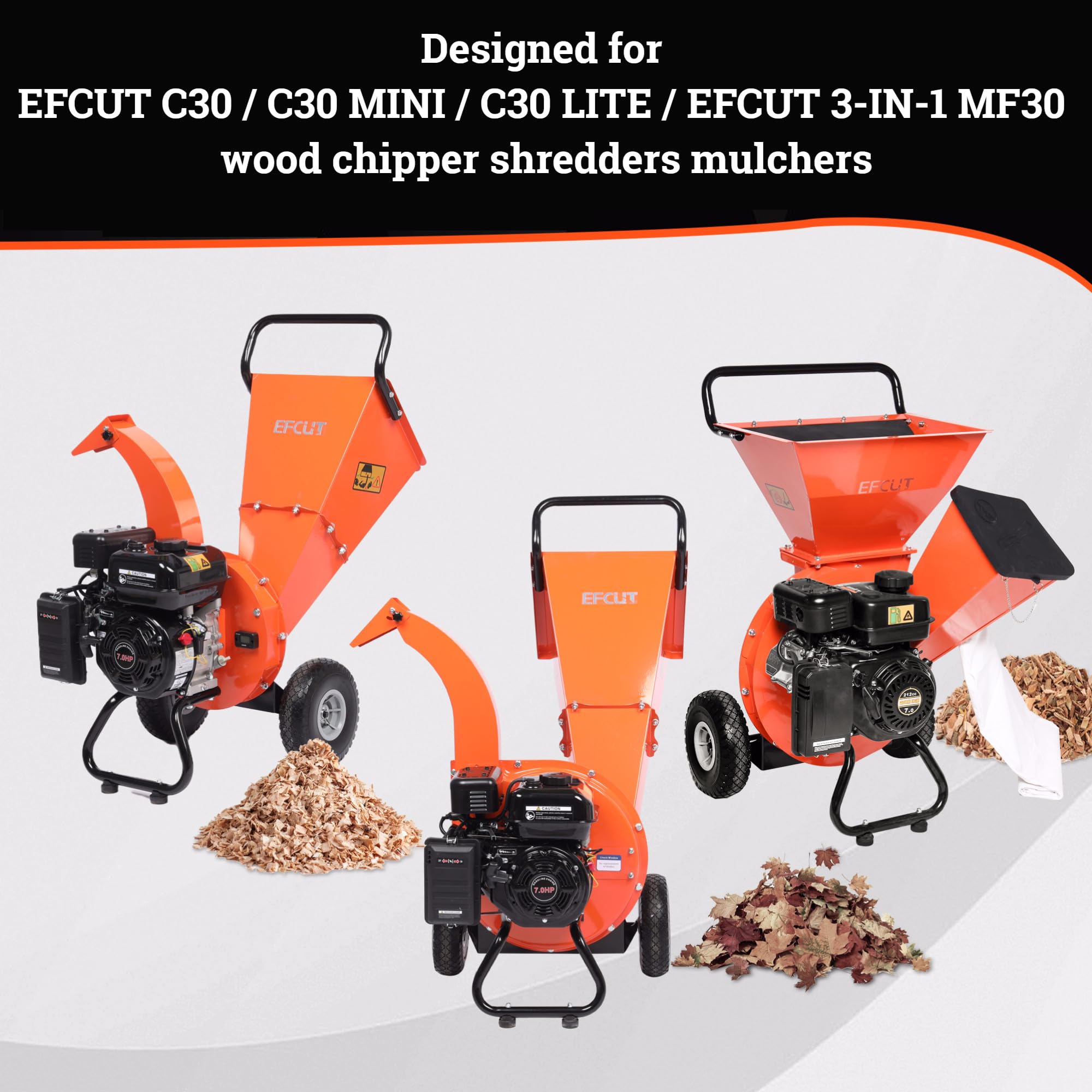 EFCUT C30 LITE Wood Chipper Shredder Mulcher High Speed Steel Blades(Pack of 4)