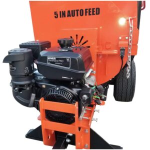 DK2 5-Inch 14 HP 429 cc Hydraulic Auto-Feed Chipper Shredder with Electric Start