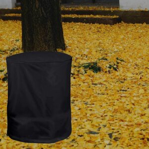 J&C Wood Chipper Cover 420D Wood Shredder Mulcher Cover 43x33in Waterproof Electric Leaf Mulcher Cover Shredder Protection for Electric Leaf Mulcher Shredder (Black)