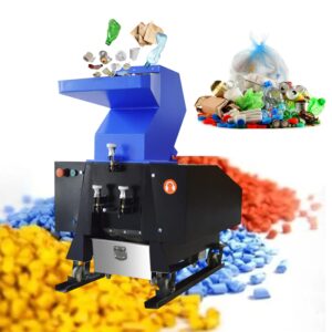 intsupermai 4kw plastic shredder crusher recycling heavy duty plastic bottle crusher granulator disintegrator heavy duty chipper shredder for plastic bottle, wood, rubber 220v three-phase electricity