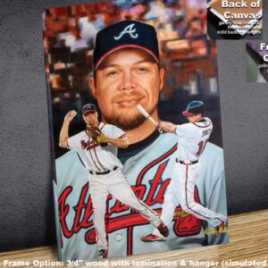 Atlanta Braves 3rd Base Chipper Jones MLB Baseball Player HOF Hall of Fame Art Print 1AM3 CHOICES 8x10-40x50