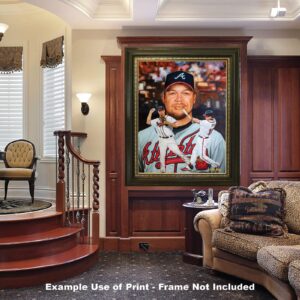 Atlanta Braves 3rd Base Chipper Jones MLB Baseball Player HOF Hall of Fame Art Print 1AM3 CHOICES 8x10-40x50