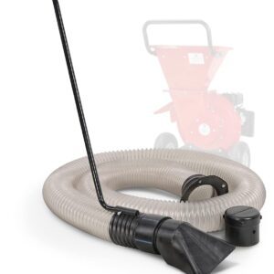 G Wood Chipper Shredder Mulcher Leaf Vacuum Kit & Landworks Earth Auger Power Head Steel 6" Inch x 30" Inch Bit