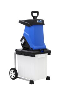 aavix agt308 electric chipper & shredder, blue