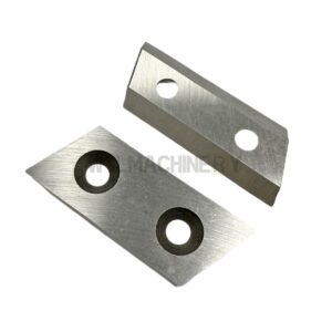 2 Sets Garden Shredder Chipper Blades (4pcs) + Screws (8pcs) Wood Chipper Knives for Wood Chipper Machine Replacement Part Hole Pitch: 35mm