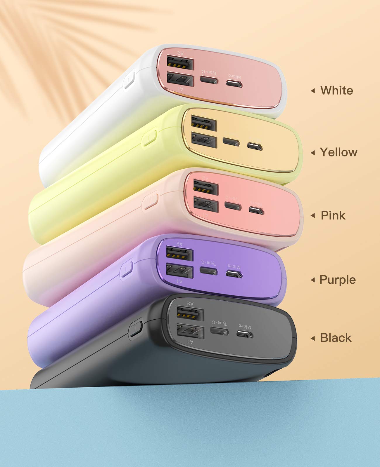 Kuulaa Portable Charger iPhone Power Bank 26800mAh Battery Pack Charger Portable Dual USB Output Portable Battery Charger Compatible with iPhone 15 14 13 12 11 Samsung S22 S21 Google iPad etc, Pink